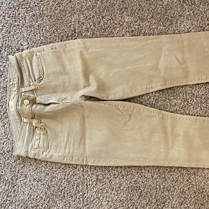 7 for All Mankind Ankle Skinny in beige size 27
